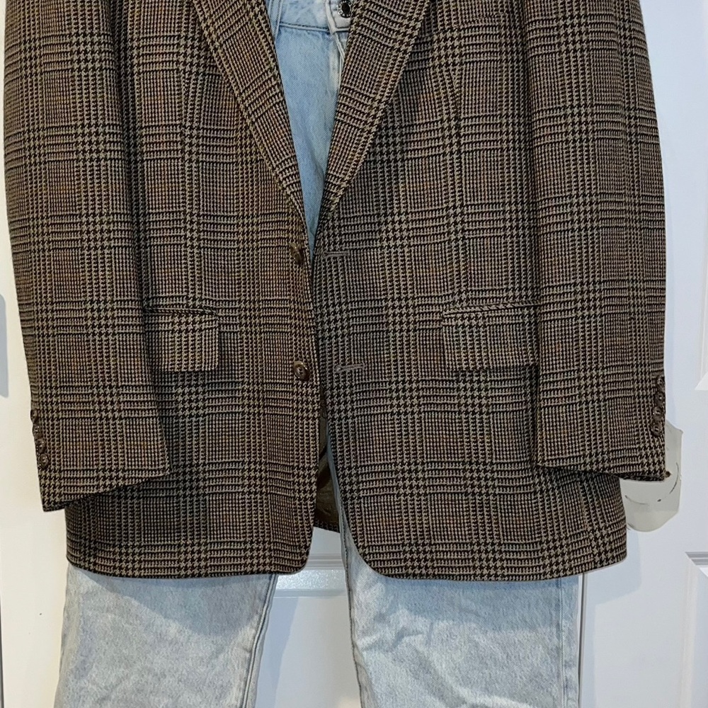 💜Trendy oversized vintage blazer💜 100% wool